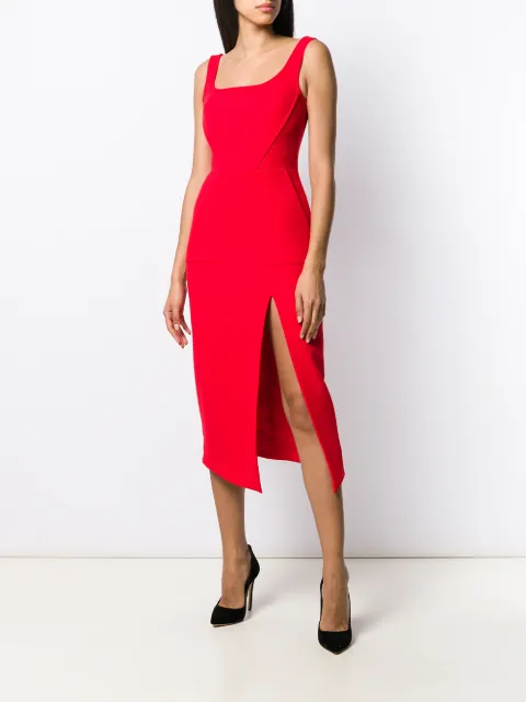 david koma red dress