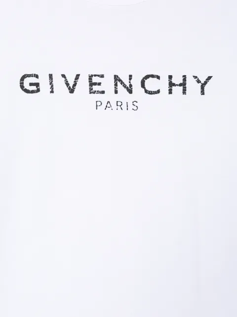 GIVENCHY distressed logo T-shirt