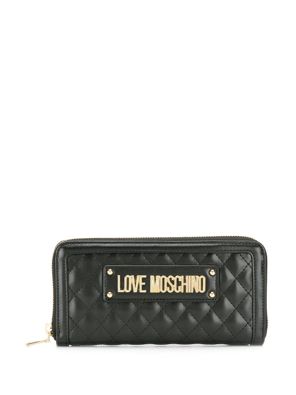 фото Love Moschino стеганый кошелек с круговой молнией