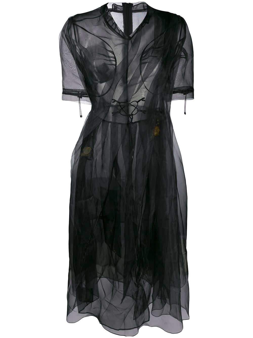 фото Quetsche расклешенное платье миди со сборками