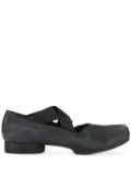 Uma Wang 23mm square-toe leather ballerina shoes - Black