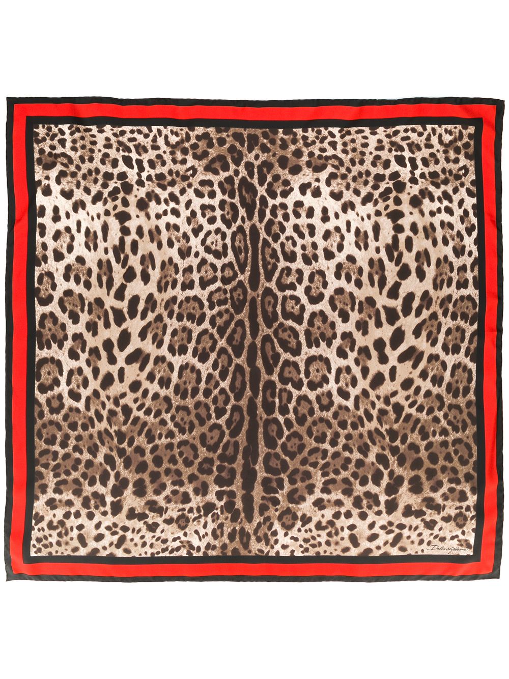 фото Dolce & Gabbana шейный платок с леопардовым принтом