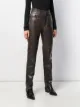 Versace Pre-Owned slim leather trousers
