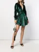 الصورة 2 من Balmain فستان واسع بلمعان معدني