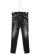 الصورة 1 من Dsquared2 Kids جينز ضيق بتأثير مهترئ