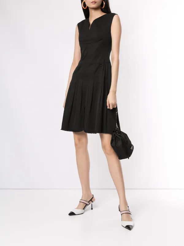 Shop Black Chanel Pre Owned Sleeveless One Piece Dress With Express Delivery Farfetch