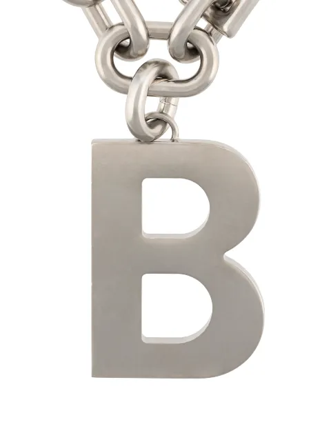 balenciaga b chain necklace