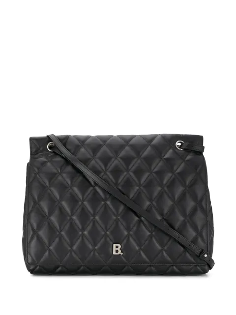BALENCIAGA LARGE B QUILTED SHOULDER BAG