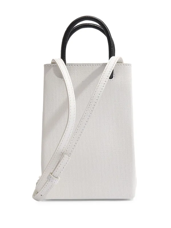 【送料&関税込】Balenciaga Logo Mini Tote Bag Balenciaga logo-print Tote Bag | White | FARFETCH JO
