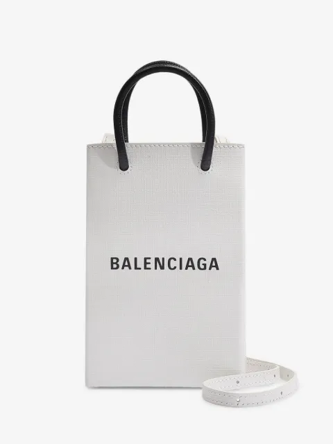 Balenciaga logo-print tote bag