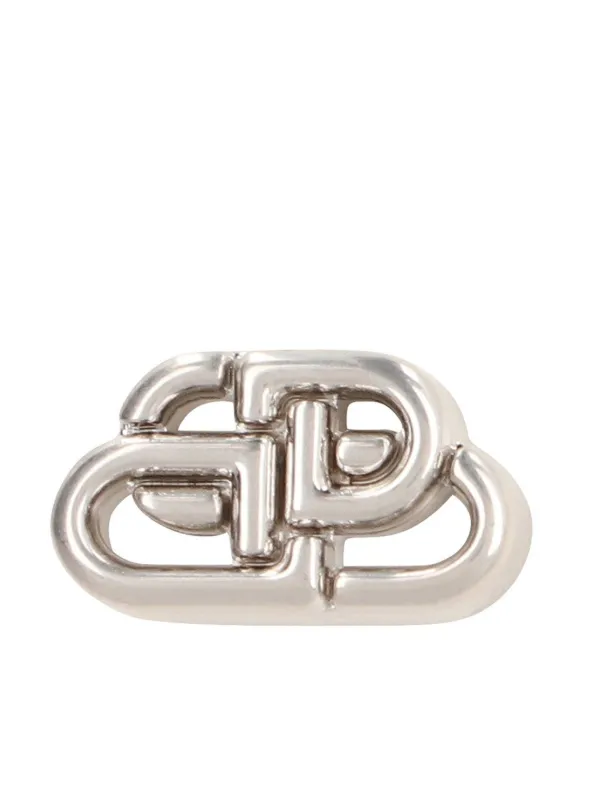 Balenciaga BB XS Stud Earrings | Silver | FARFETCH