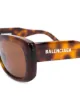 Balenciaga Eyewear نظارة شمسية بتأثير صدف السلحفاة