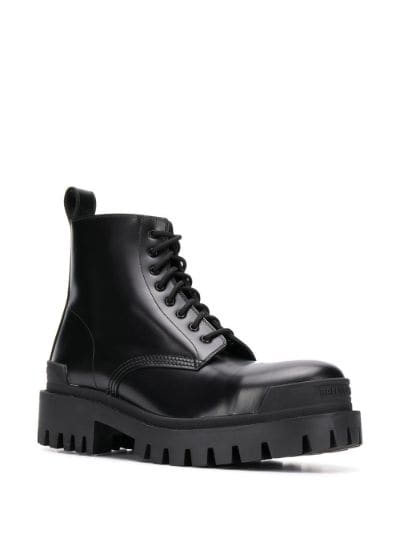 balenciaga lace up booties