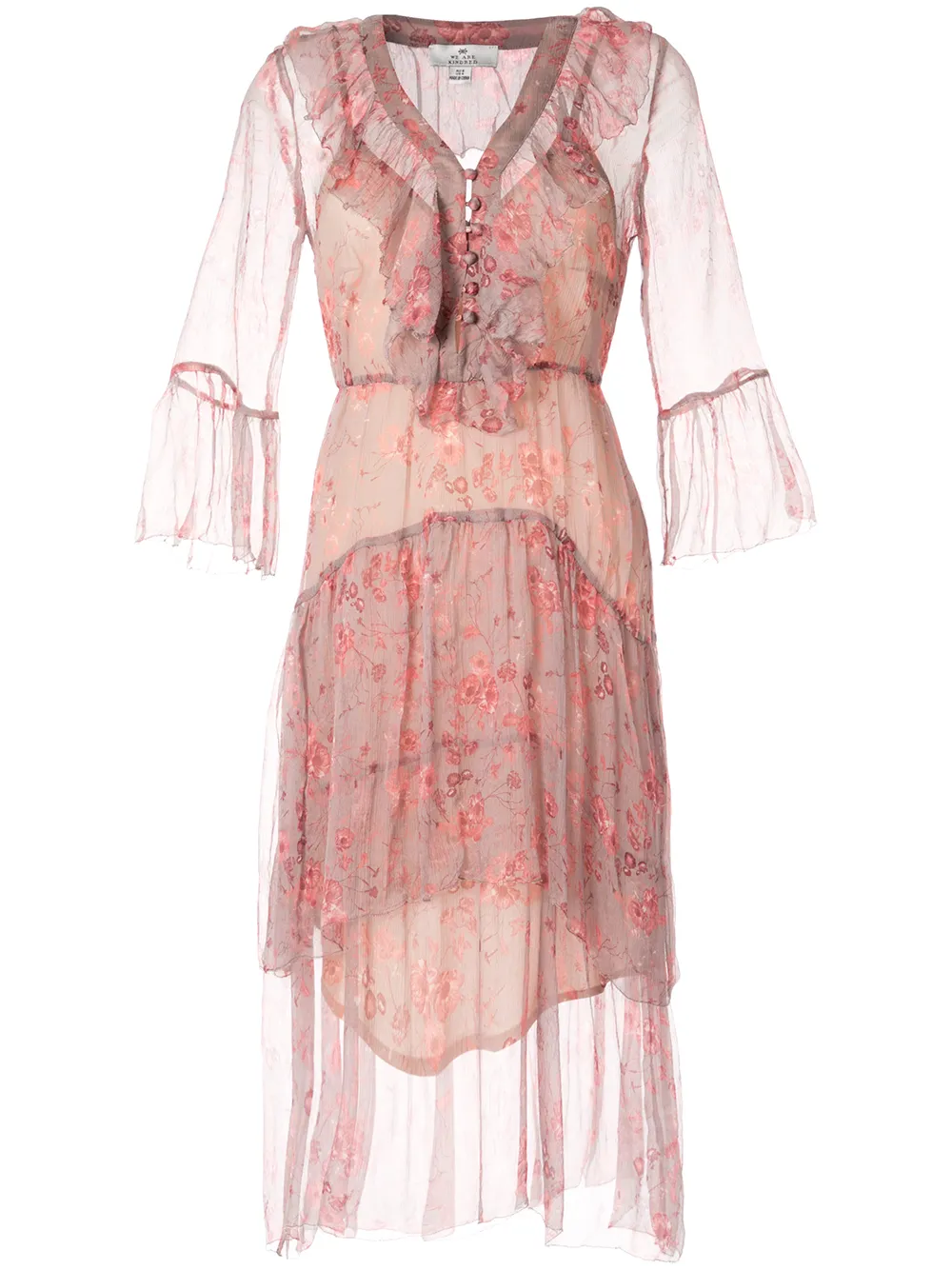 We Are Kindred Lorelal midi dress | Pink | Image 1