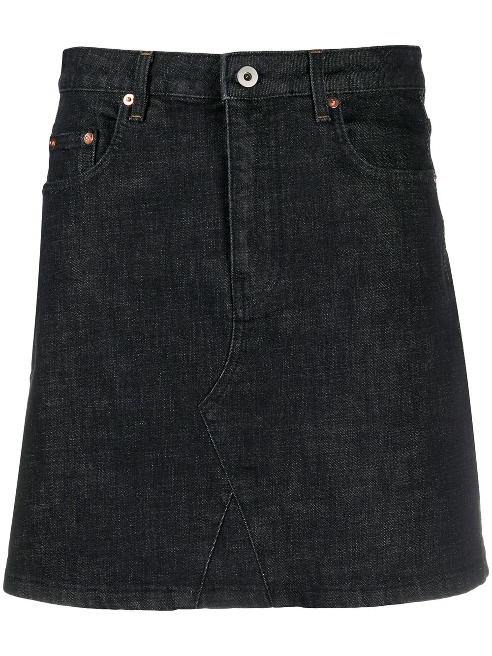Mcq By Alexander Mcqueen A-line Denim Skirt In Black