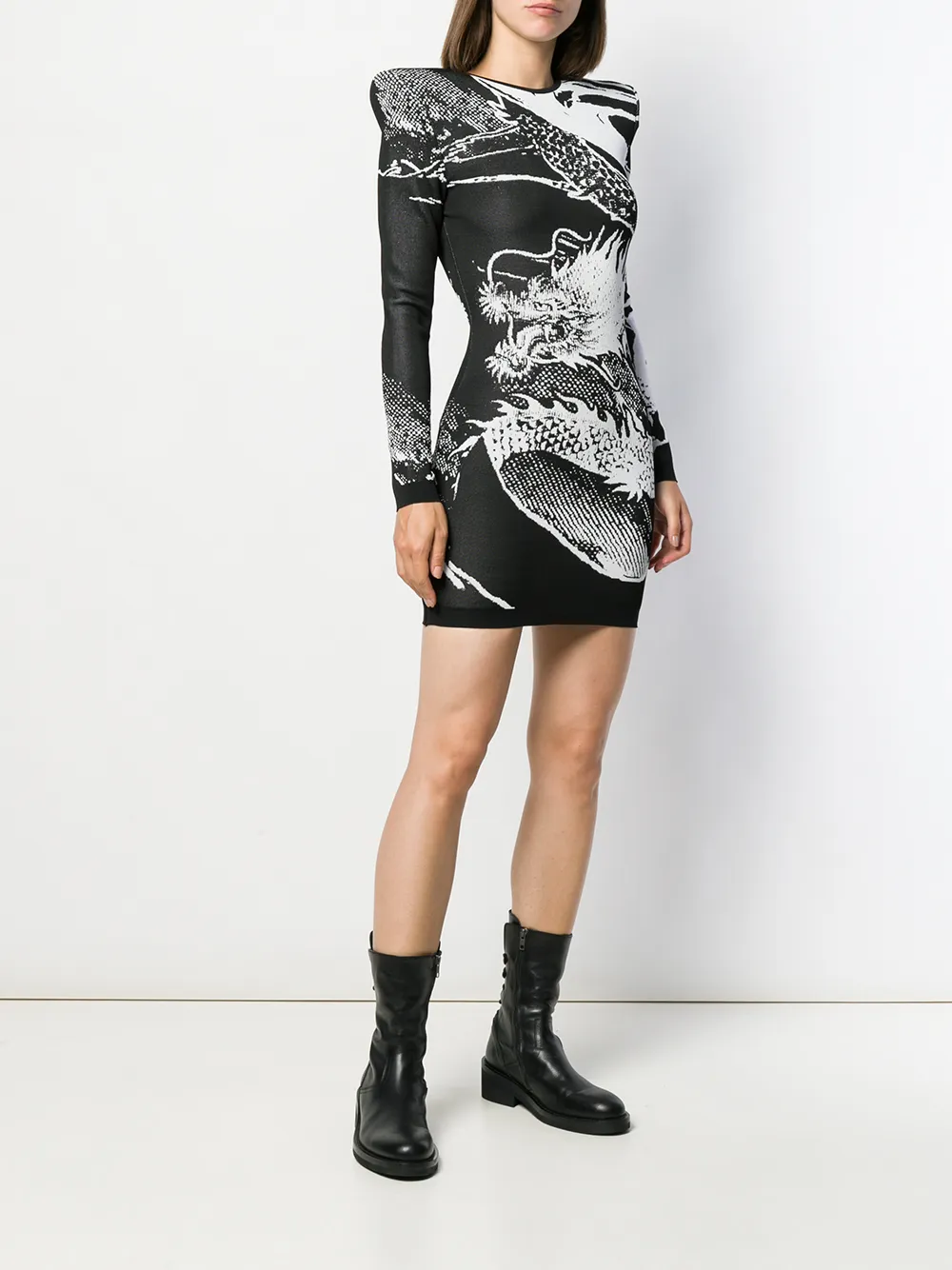 balmain dragon dress