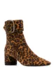 Bild 2 von Saint Laurent Stiefeletten mit Leoparden-Print