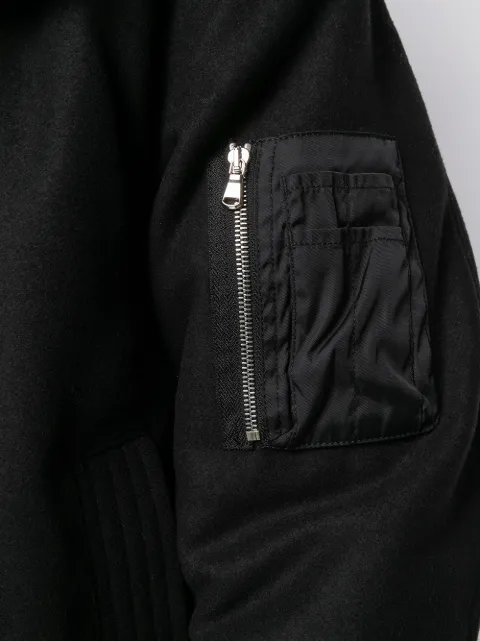 DIESEL BLACK GOLD CONTRAST PANEL HOODED PARKA