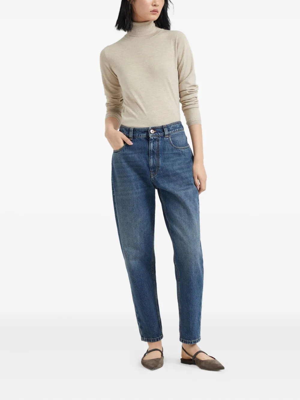 Brunello Cucinelli roll-neck knit jumper | Knitted Sweaters | Image 2