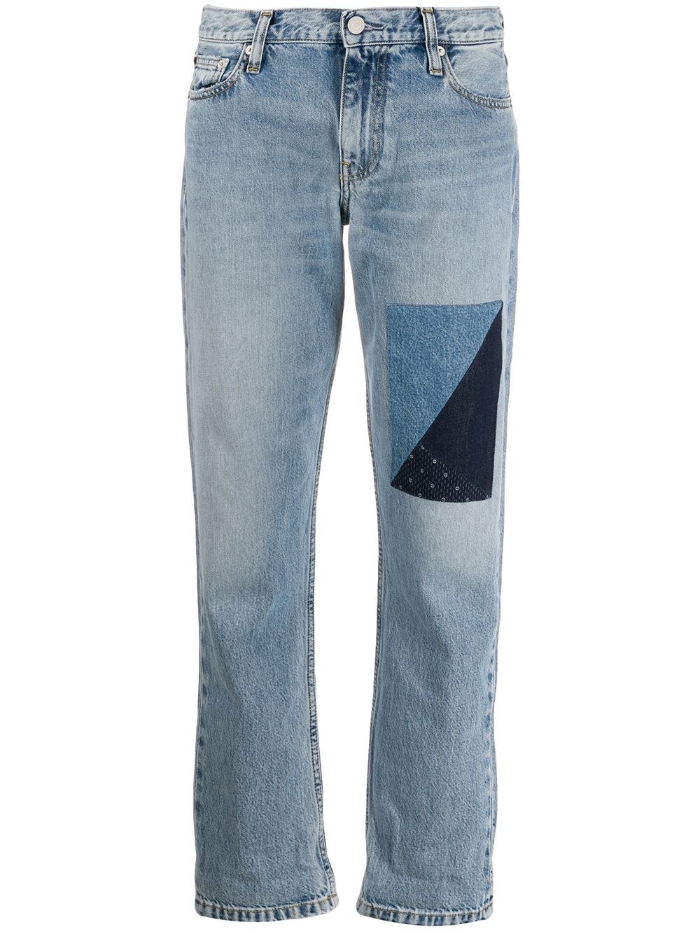 фото Calvin Klein Jeans джинсы в технике пэчворк