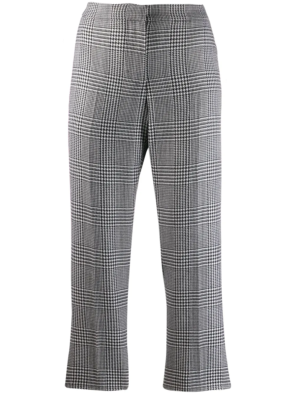 Alexander McQueen Karierte Cropped-Hose - Schwarz