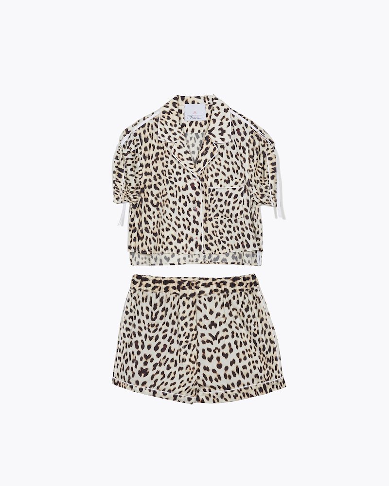 Women's Nashville Airbnb Pajama Set-brown #1 Women's Nashville Airbnb Pajama Set, LEOPARD Natural (Veg)->Cotton Women's Nashville Airbnb Pajama Set from 3.1 Phillip Lim.- 7