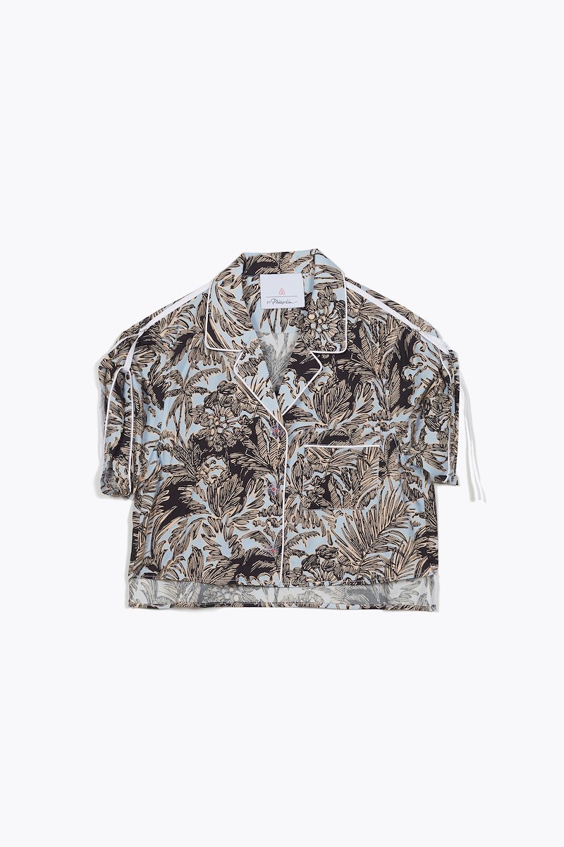 Women's Palm Springs Airbnb Pajama Set-blue #0 Women's Palm Springs Airbnb Pajama Set, SKY BLUE-BLACK Natural (Veg)->Cotton Women's Palm Springs Airbnb Pajama Set from 3.1 Phillip Lim.- 0
