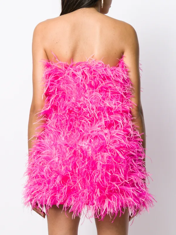 ワンピース THE ATTICO Woman Dress Fuchsia 247WCW121J045 698 The Attico Draped Mini Dress | Pink | FARFETCH