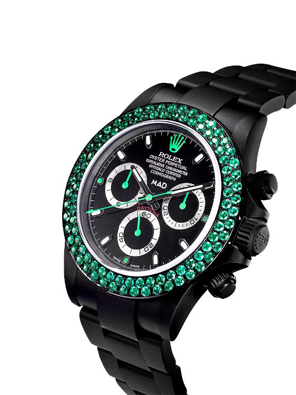 Customised Rolex Daytona Emerald 46mm 