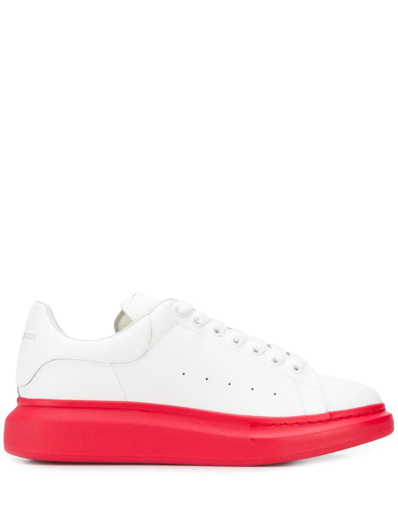 Click to view more detailed imagery on our partner's website Alexander Mcqueen 'Oversized Sneaker' In Leather With Contrast Outsole In White
