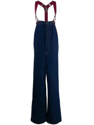 Jean Paul Gaultier Pre-Owned 1993 High Rise Suspender wide-legged