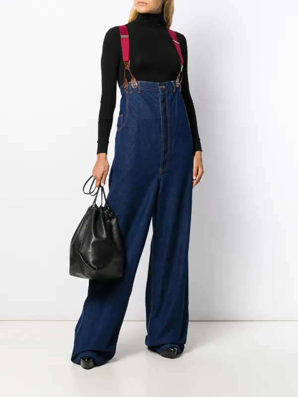小物 2000s jean paul gaultier , suppender Jean Paul Gaultier Pre-Owned 1993 High Rise Suspender wide-legged
