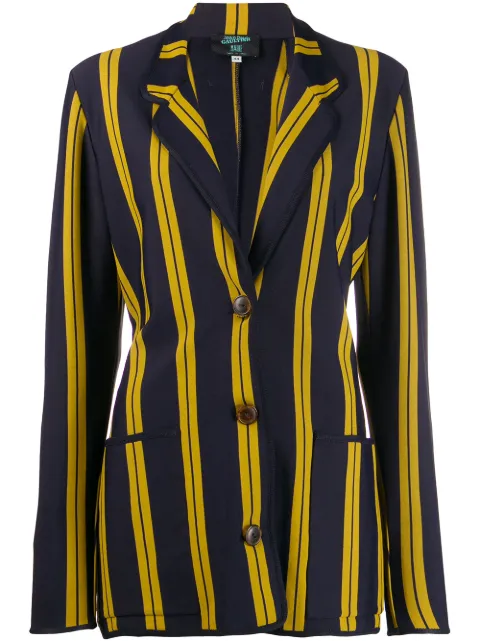 Jean Paul Gaultier Pre-Owned 1991 Striped single breasted blazer