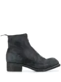 Guidi front zip ankle boots - Black