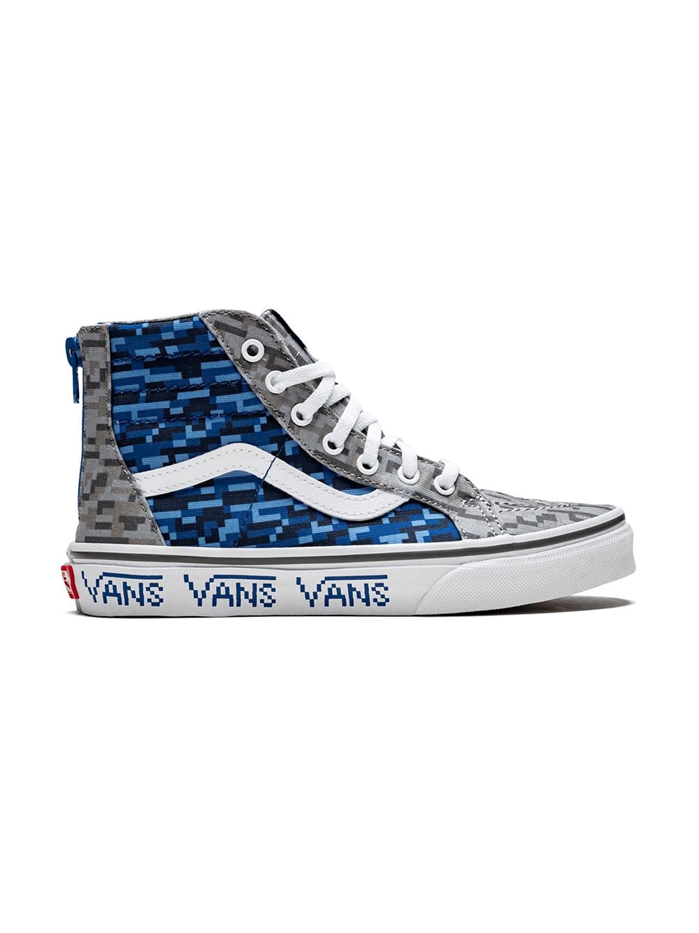Vans Kids' Sk8-hi Zip Sneakers In Blue