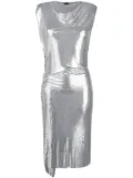 Rabanne draped midi dress - Silver