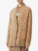 Burberry Monogram Wool Cashmere Blend Oversized Cardigan