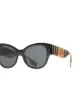 Burberry Vintage Check Detail Butterfly Frame Sunglasses