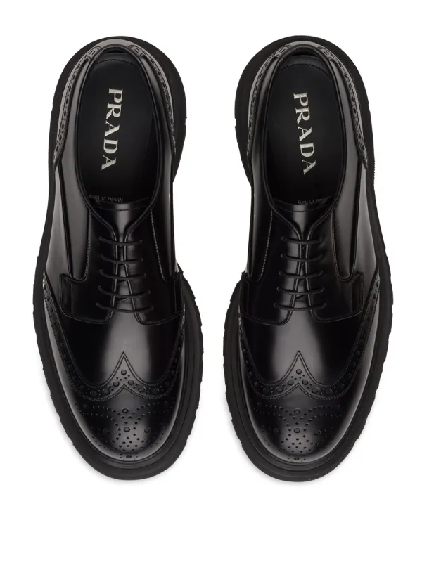 Prada hot sale brogue shoes