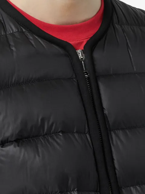 BURBERRY ICON STRIPE DETAIL DOWN-FILLED PUFFER JACKET