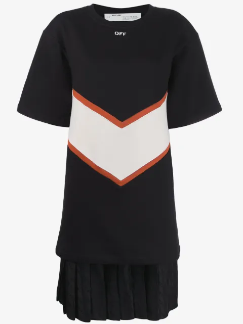Off-White contrasting panels T-shirt dress