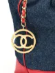 Chanel Pre-Owned حقيبة كتف برباط وشعار CC