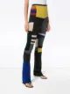 Eckhaus Latta panelled knitted flared trousers