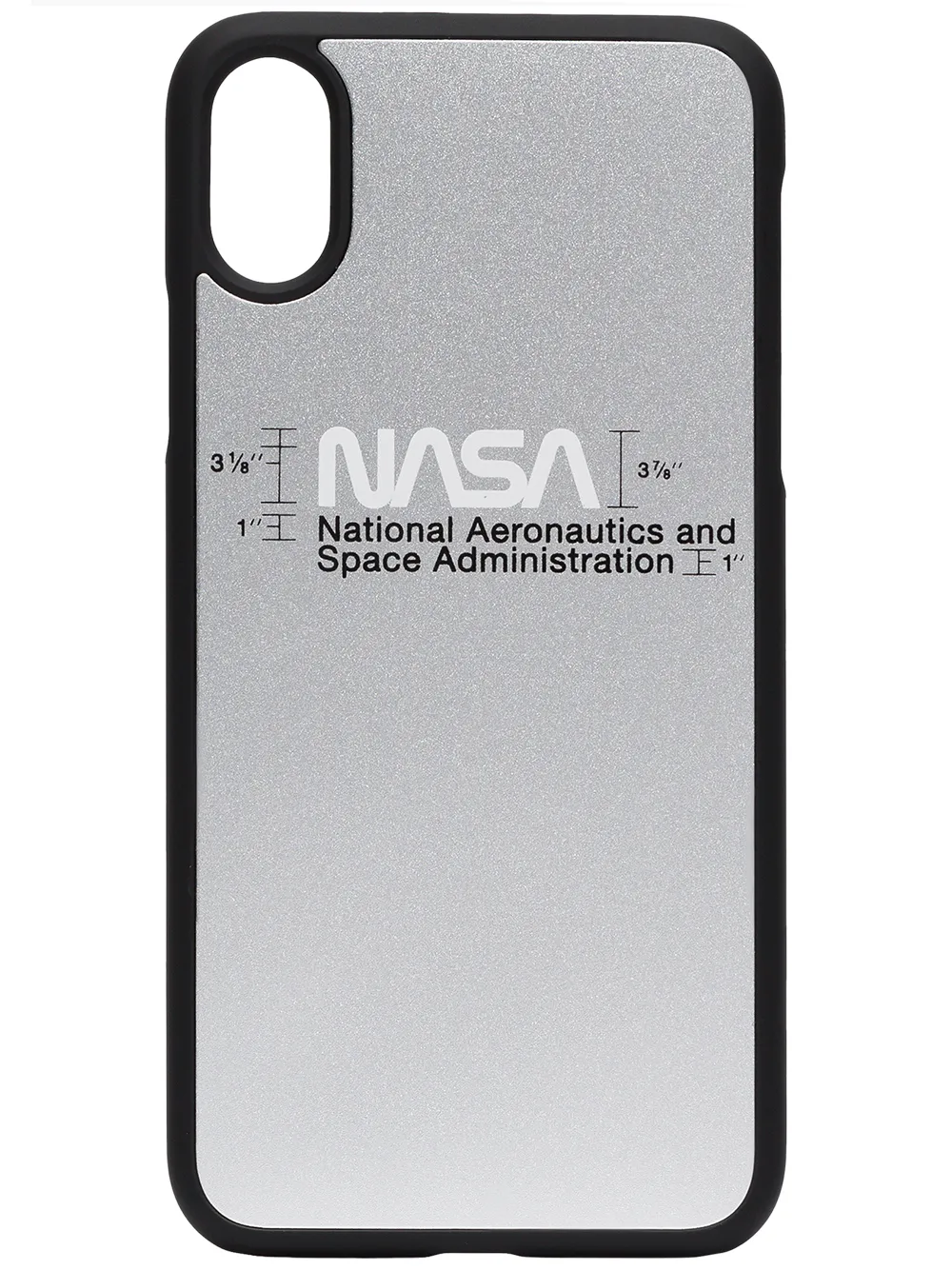Heron Preston NASA print iPhone XS case | Metallic | Image 1