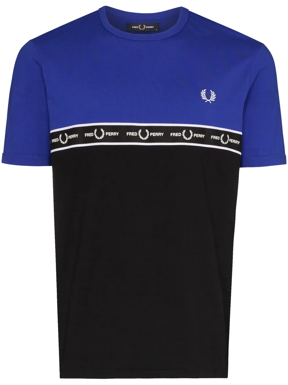 фото Fred Perry футболка в стиле колор-блок с логотипом