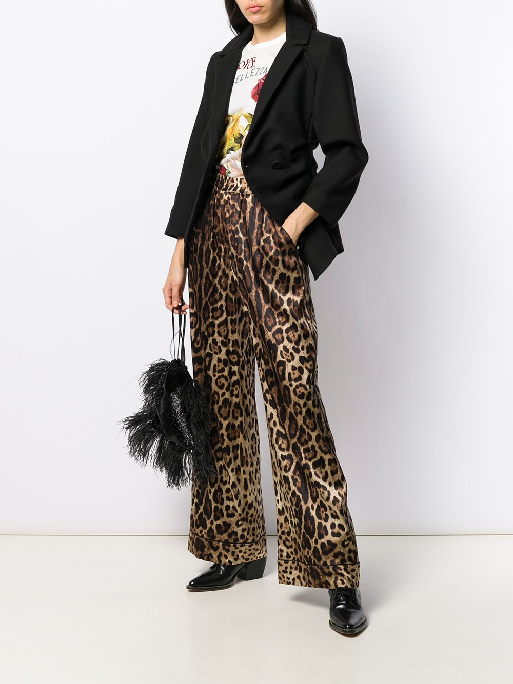 Dolce & Gabbana Broek met luipaardprint - Beige