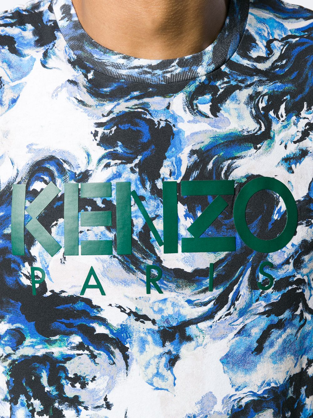 фото Kenzo футболка с контрастным логотипом