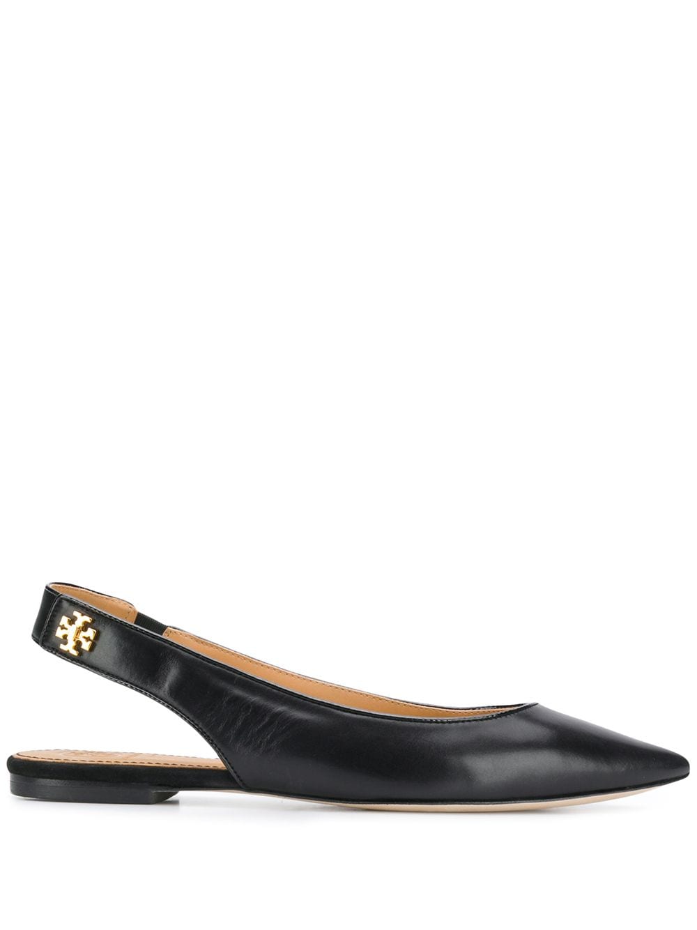 Shop black Tory Burch Kira slingback ballerina shoes with Express Delivery  - Farfetch
