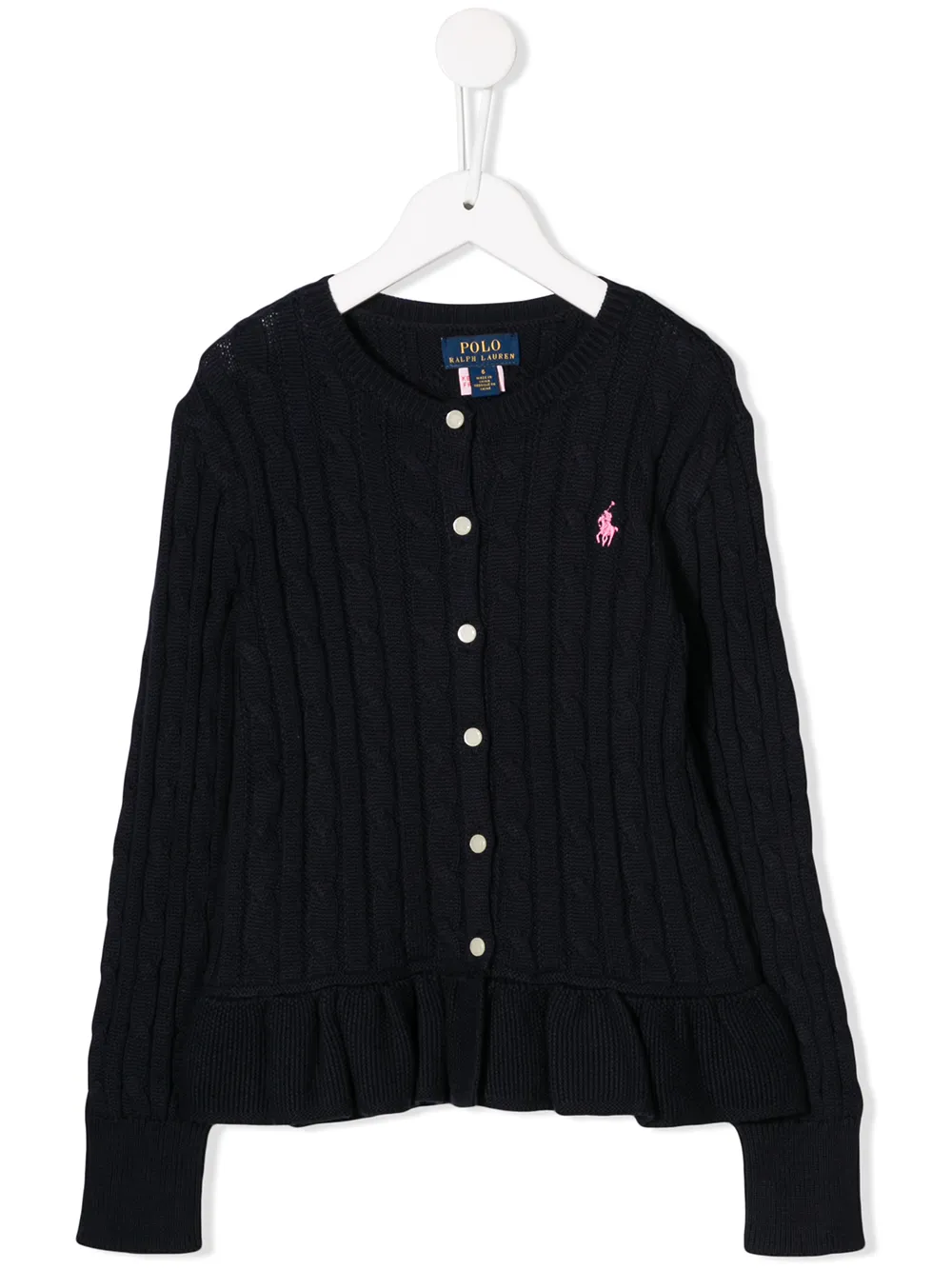 Ralph Lauren Kids кардиган фактурной вязки