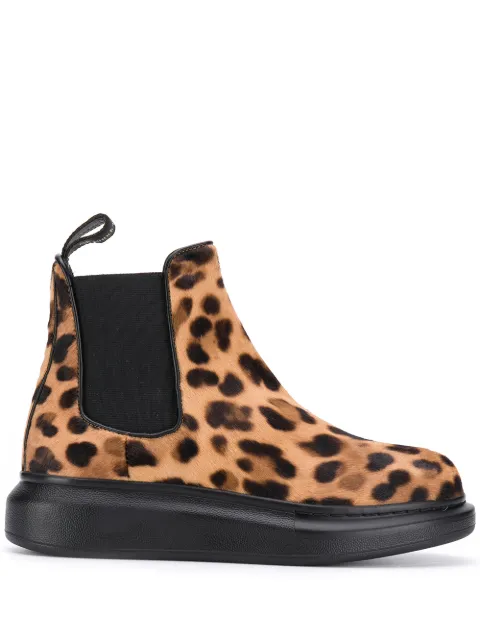 printed chelsea boots